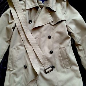 Trench Coat by Land's End, green, size 8.